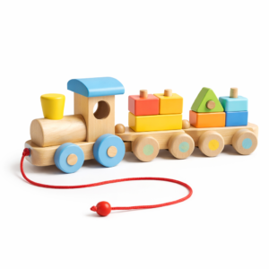 Pull-Along Wooden Train